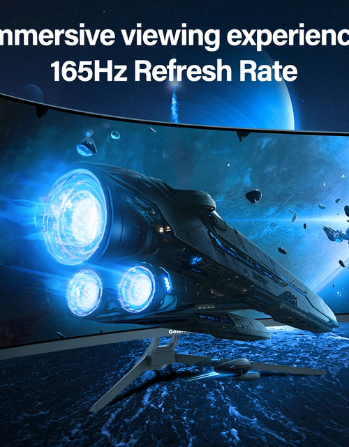 Load image into Gallery viewer, 34 Inch Ultrawide Curved Gaming Monitor, 1500R PC Screen 165Hz UWQHD 3440X1440, Curved Computer Screen with Freesync and Eye Care Technology
